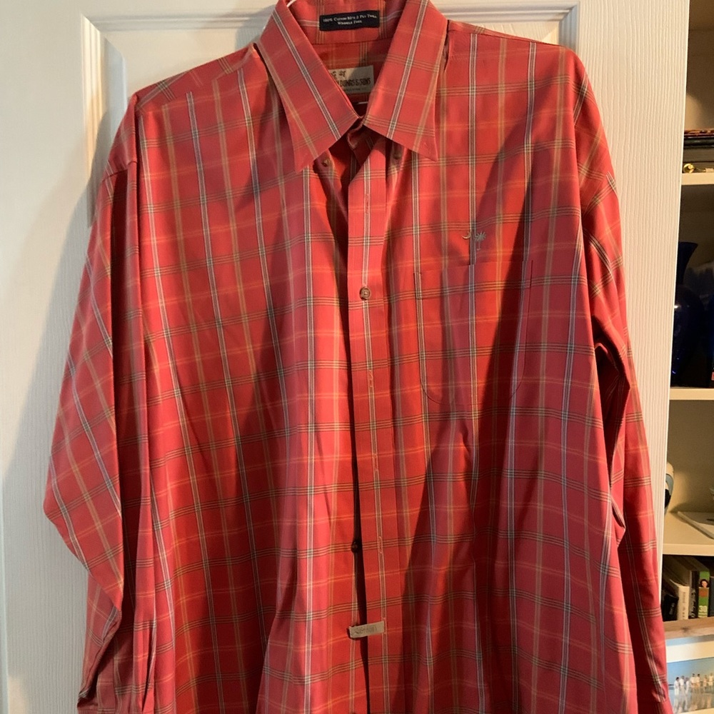 Bought at high end store in Charleston SC dress shirt size XL